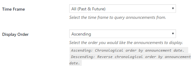 Determining the order of your timeline.
