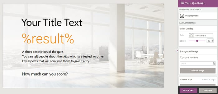 Customizing Your Quiz