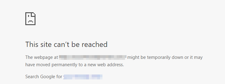 An example of an unreachable website.
