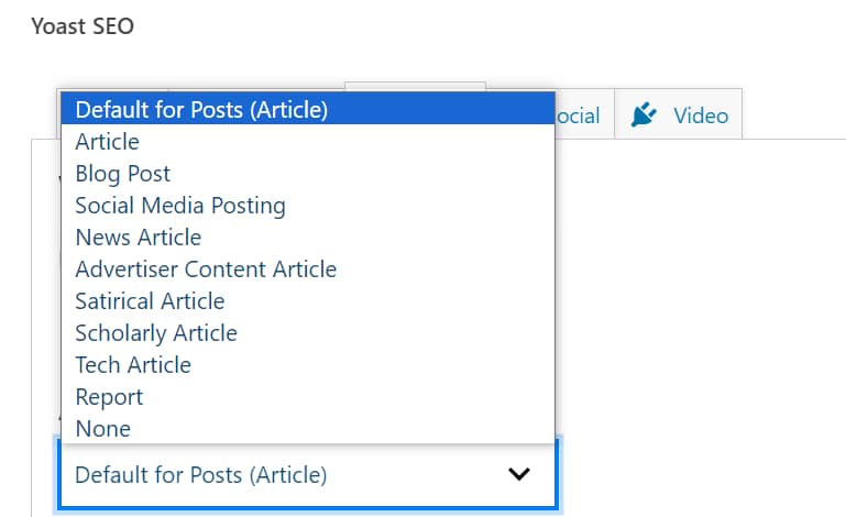 custom schema markup for posts