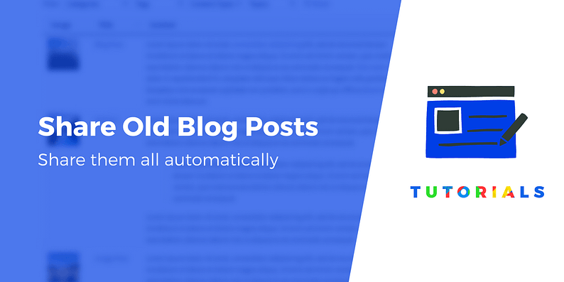 share old blog posts