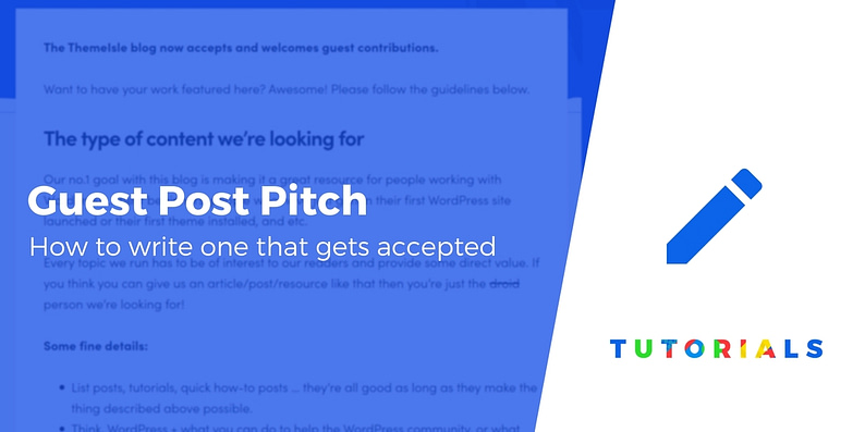 How to Write a Guest Post Pitch