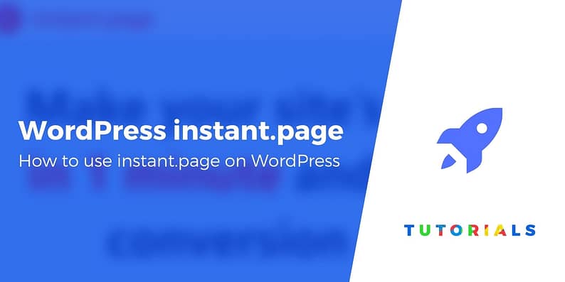 Instant Page on WordPress