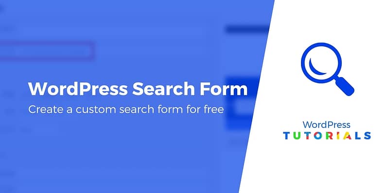 WordPress search form