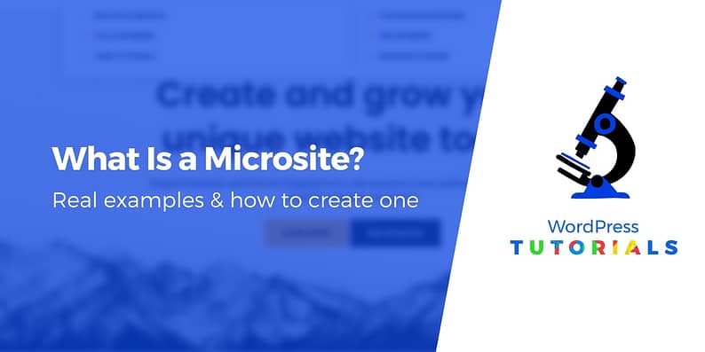 What Is a Microsite