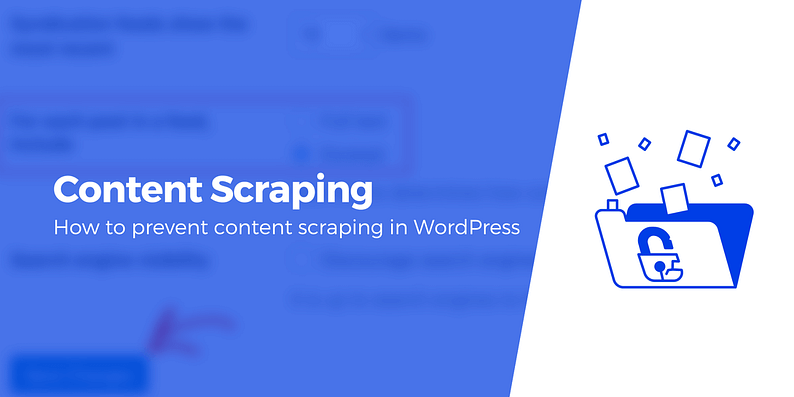 prevent content scraping.