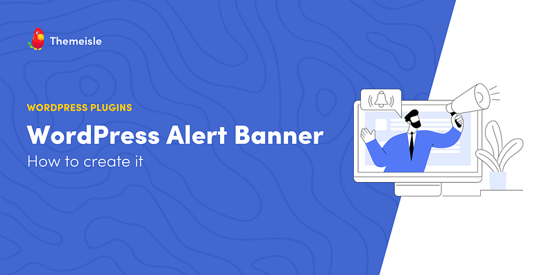 Wordpress alert banner.