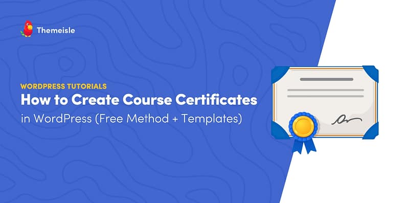 How to Create Course Certificates