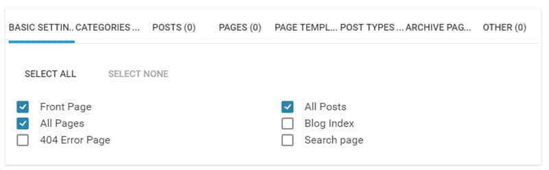 exit intent pop-ups categories