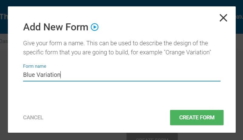 name form