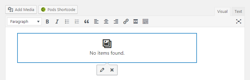 The image gallery shortcode feature.
