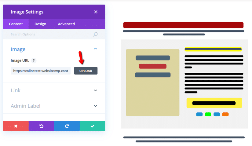 adding an image to divi row