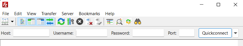filezilla ftp credentials fields