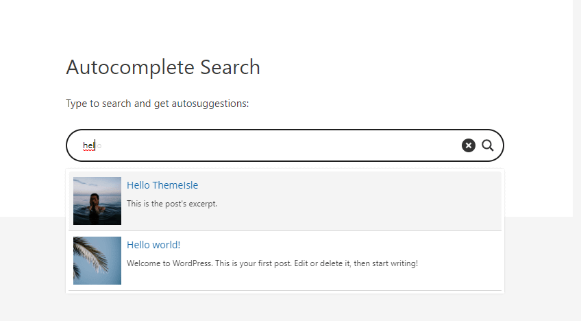 WordPress autocomplete example.