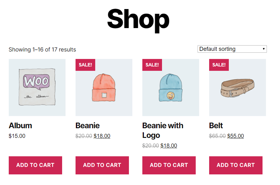 A new WooCommerce store.