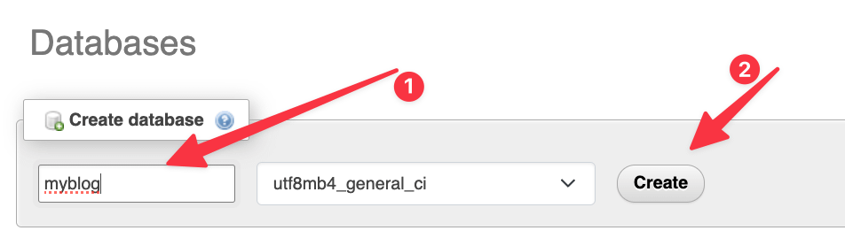 create database