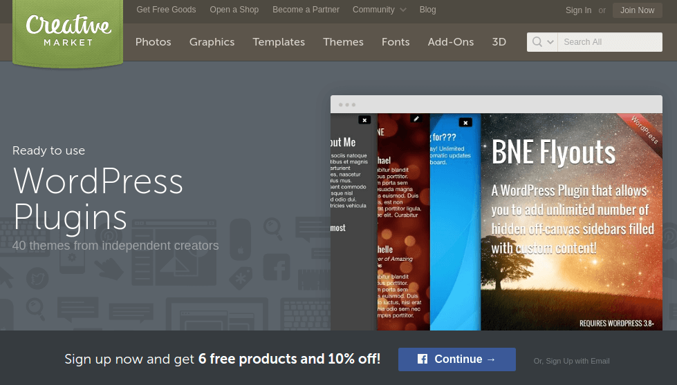 Creative Market - WordPress Plugin Marketplace
