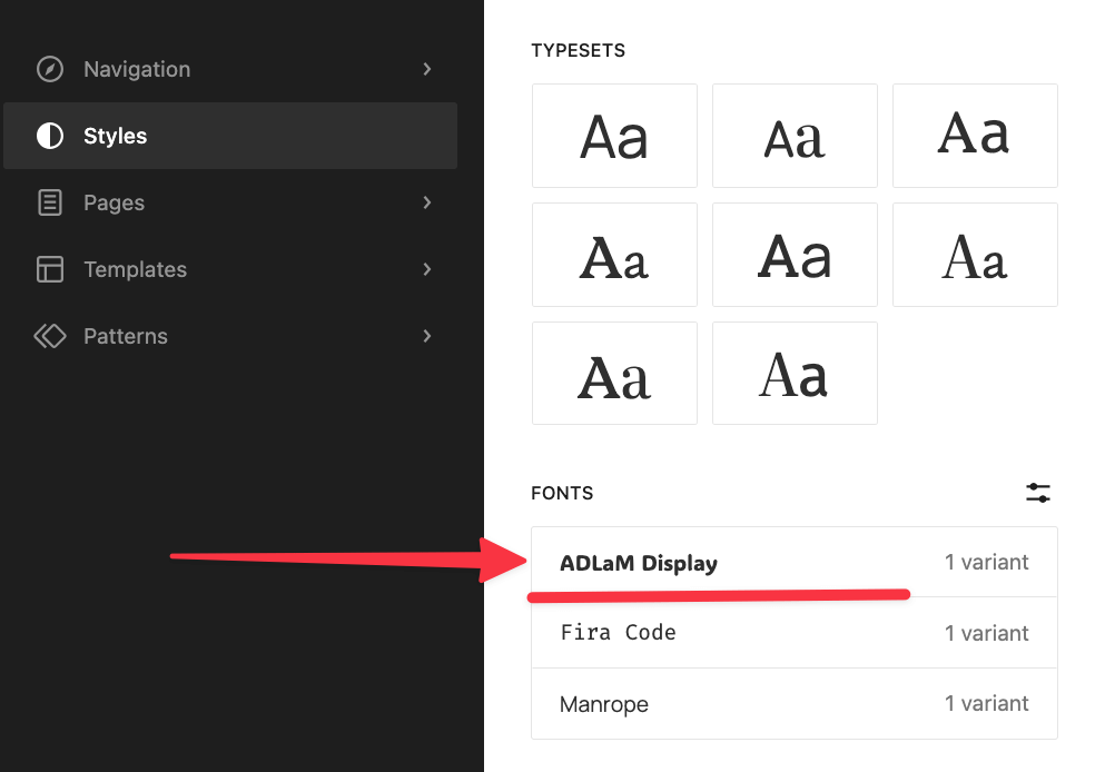 my new font
