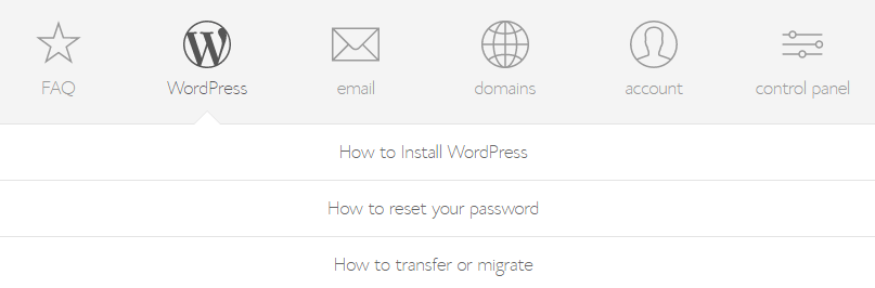 WordPress help documentation.