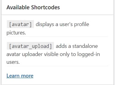 ProfilePress shortcodes