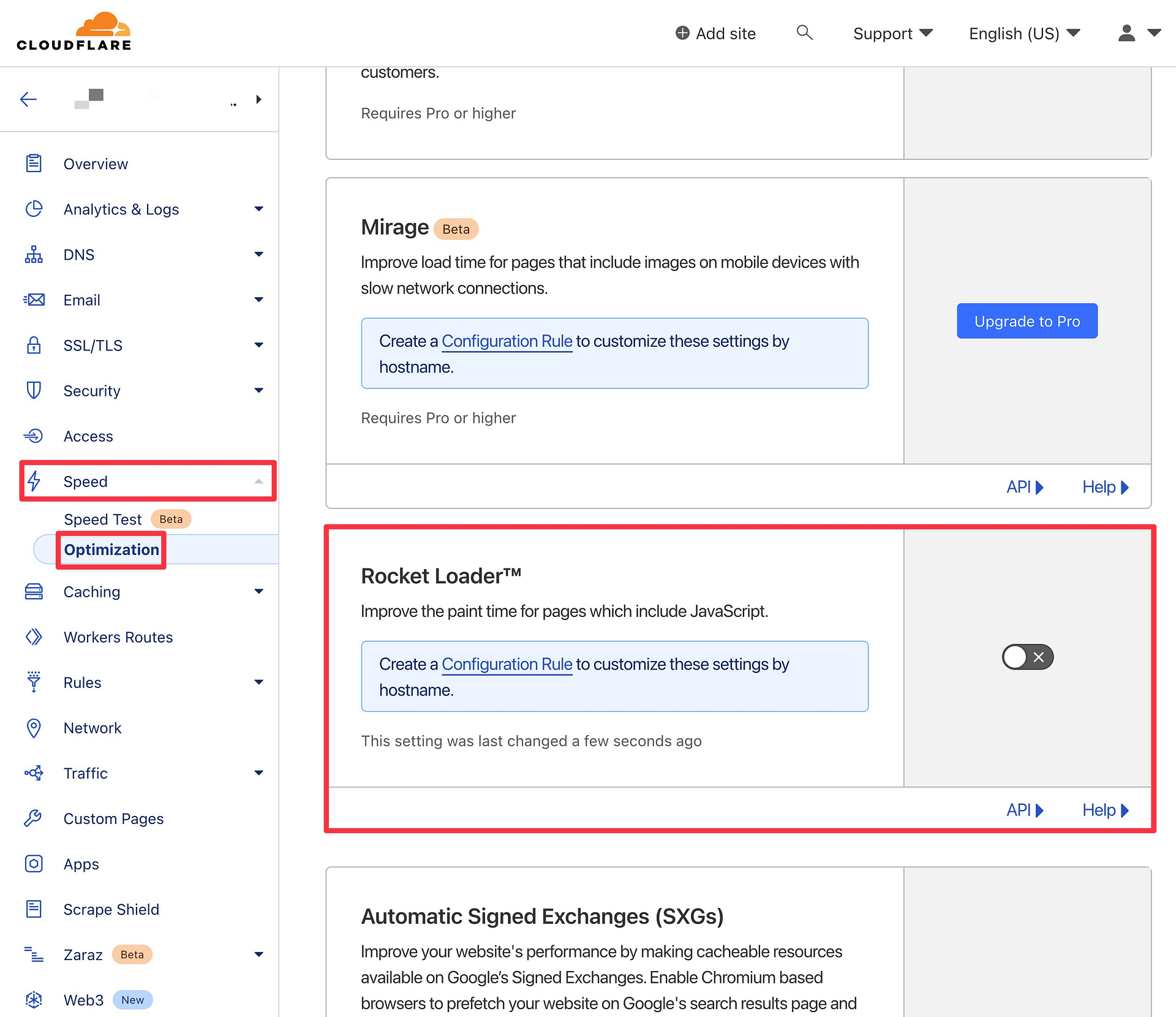 Disable Cloudflare Rocket Loader to fix Elementor not loading