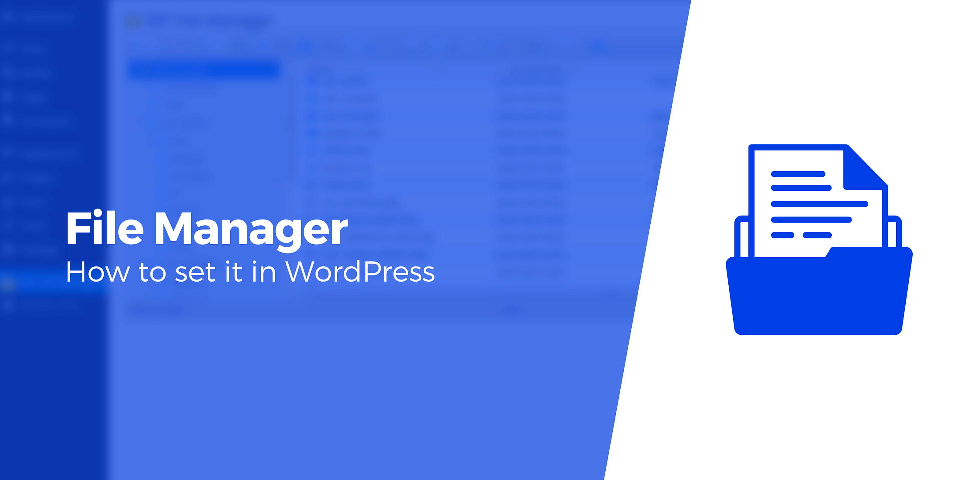 How to Set Up a File Manager in WordPress