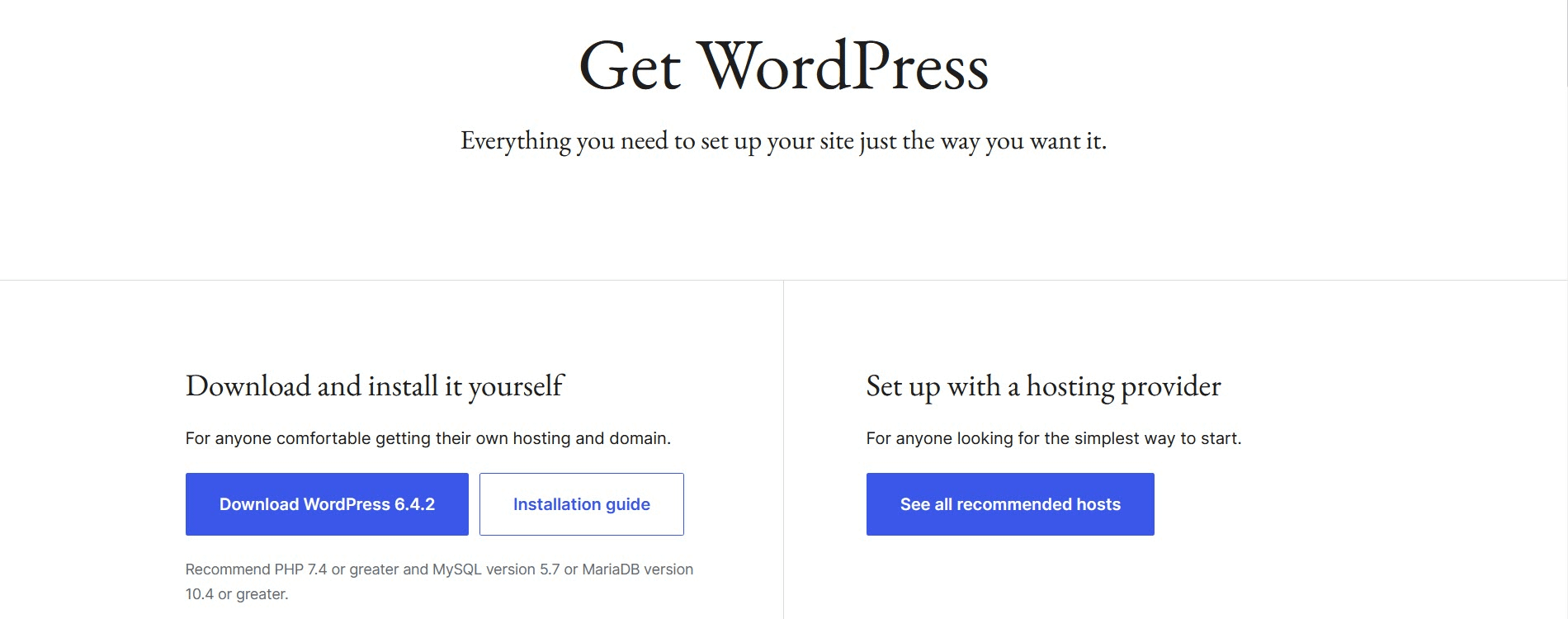 Get WordPress