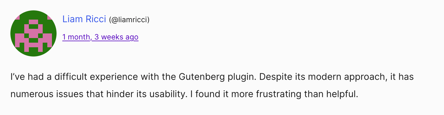 Gutenberg opinion on terrible usability 6