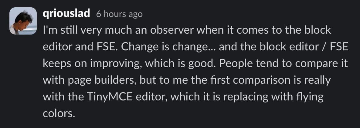 Block editor opinion on better tools 6