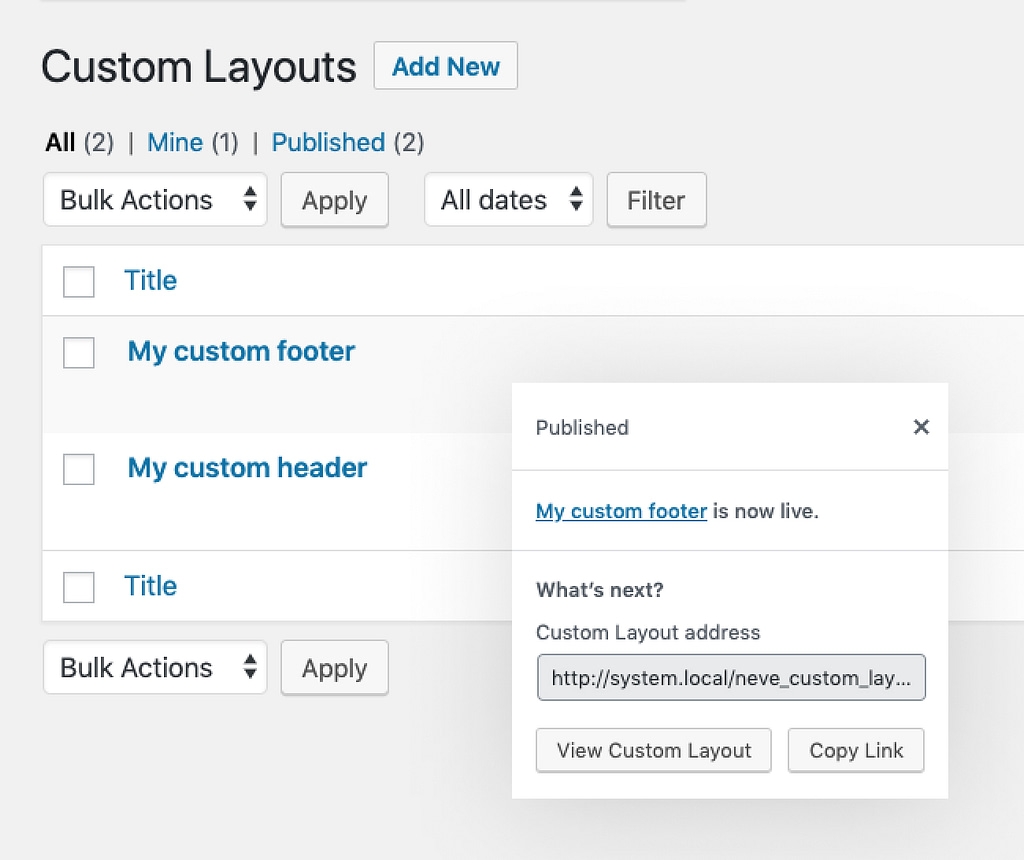 Neve Pro can build entirely custom layouts with hooks and Elementor.