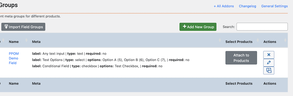 Adding a new meta group to WooCommerce.