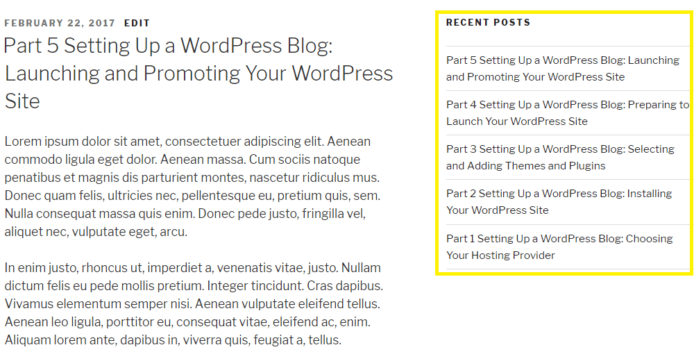 Порядок сортировки WordPress по умолчанию