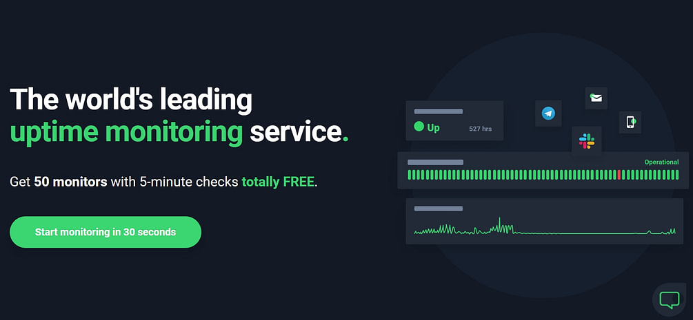 top website monitoring services: Uptime Robot