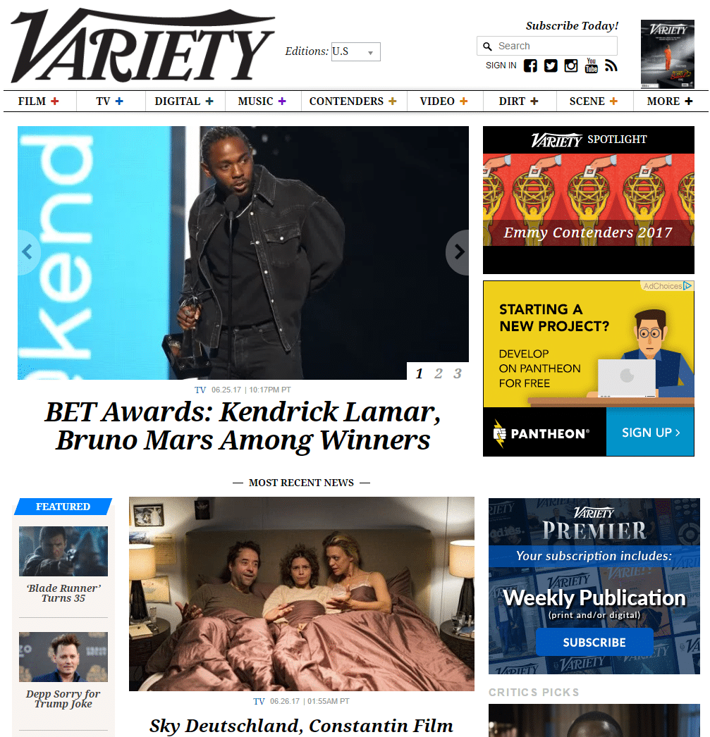 Variety-WordPress-Front-Page.