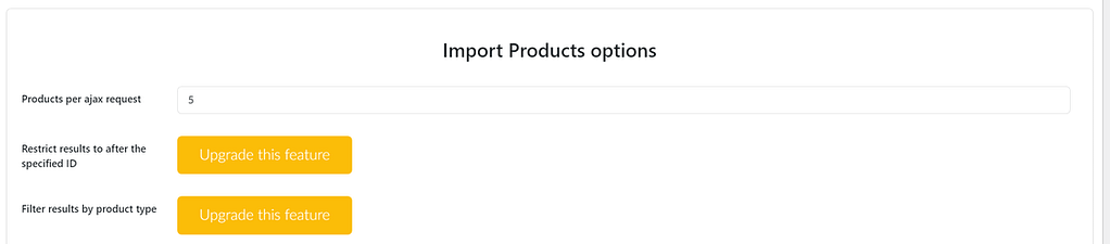 Options to import Shopify products using S2W