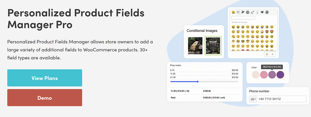 Personalized Product Fields Manager Pro