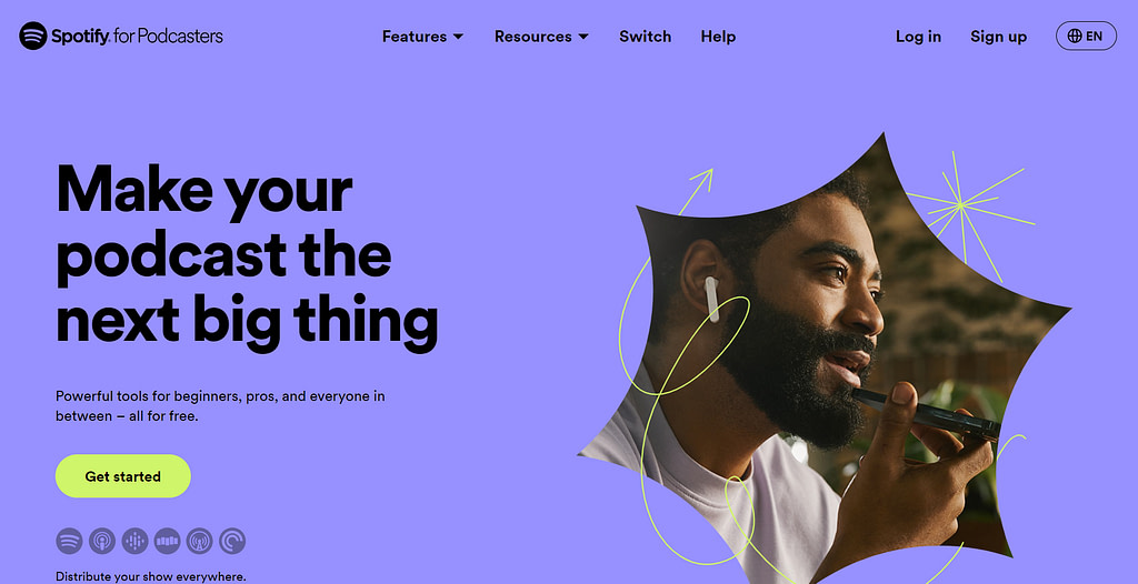 Spotify for Podcasters is one of the best free podcasting hosting solutions.