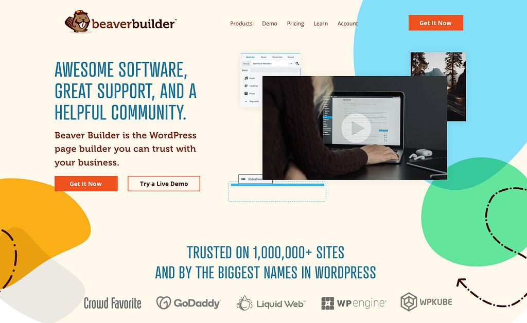 Домашняя страница Beaver Builder