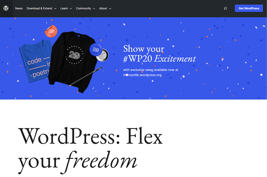 Meet WordPress, the best website builder for small business.