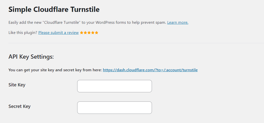 Adding Cloudflare keys.
