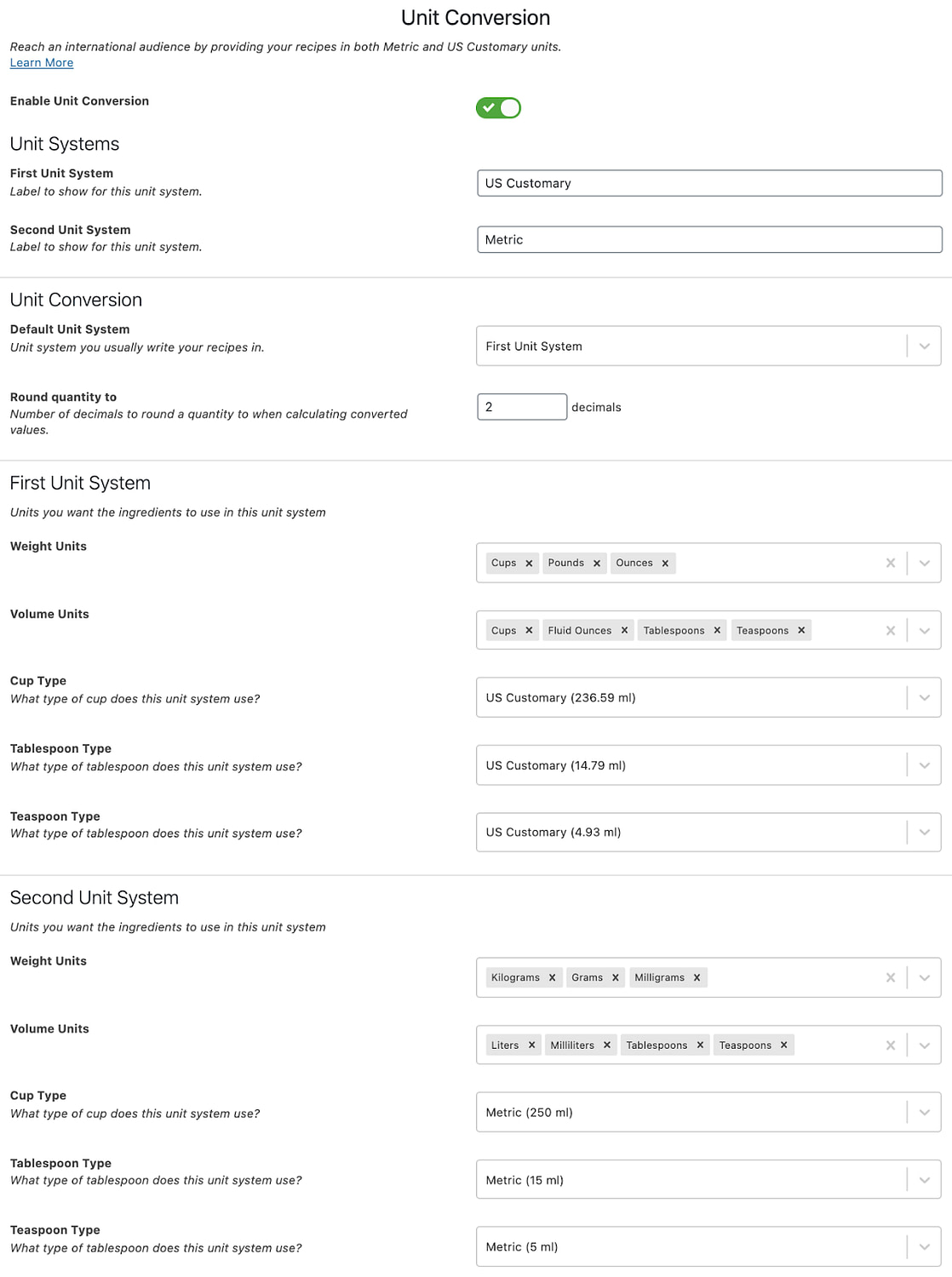 How To Convert Metric Units To Imperial In Wordpress How To Convert Metric Units To Imperial In Wordpress