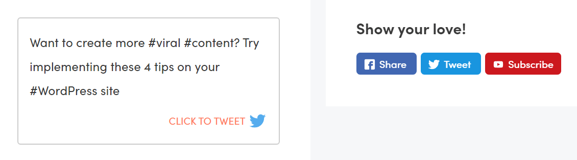 Social media sharing buttons on the Themeisle website.