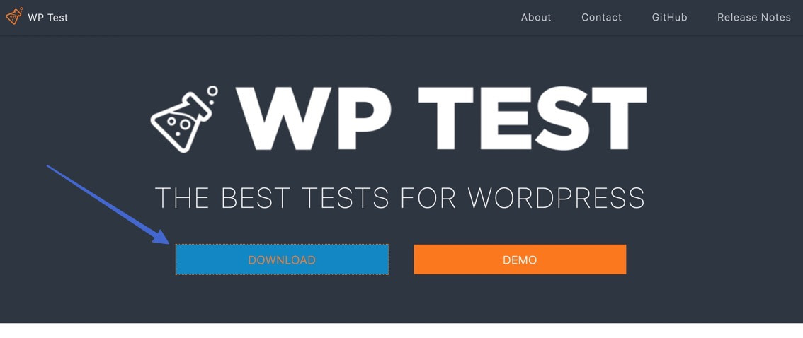 download WordPress test site files