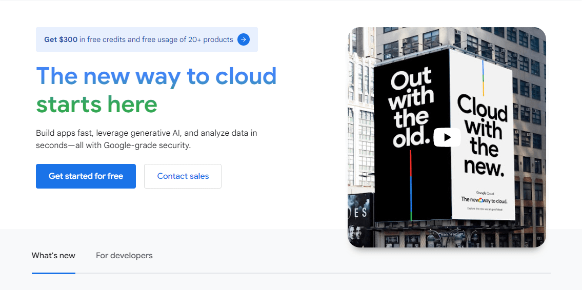 Google Cloud Speech-to-Text landing page.