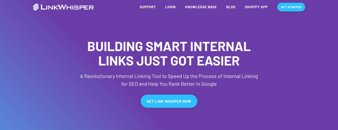 Link Whisper is a WordPress plugin that lets you easily add internal links throughout your website.