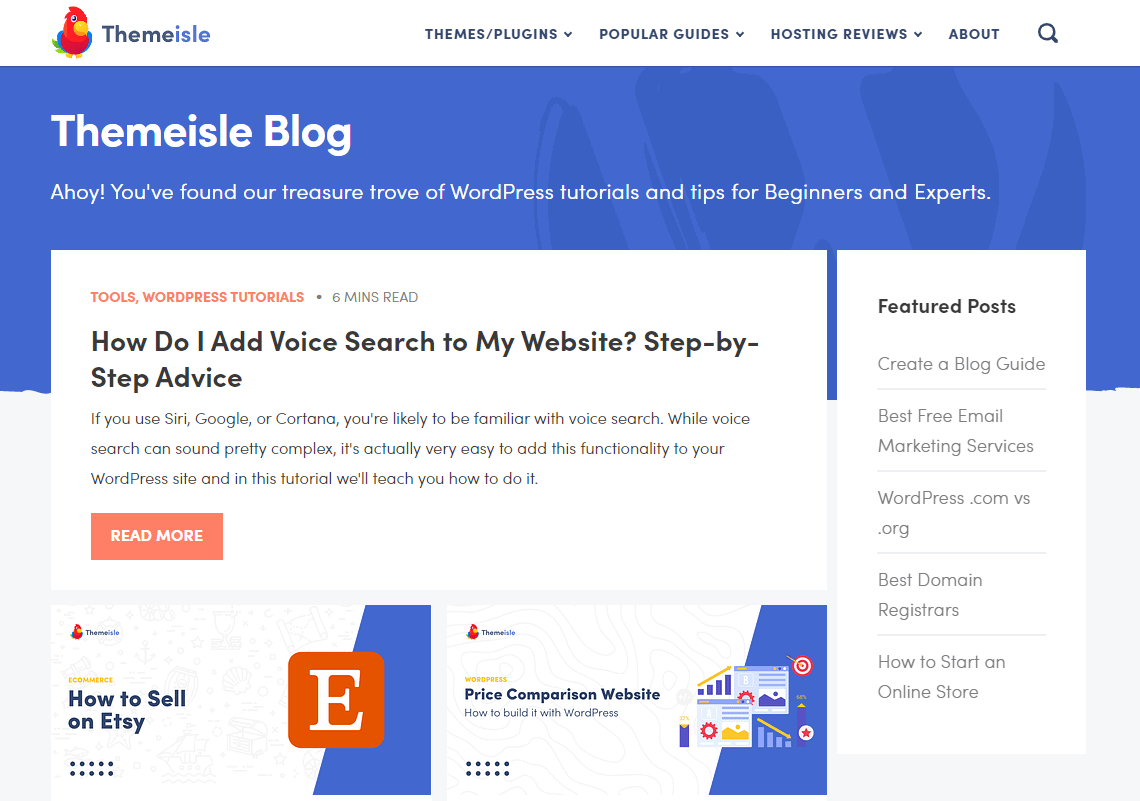 Блог Themeisle — отличное место для изучения WordPress.