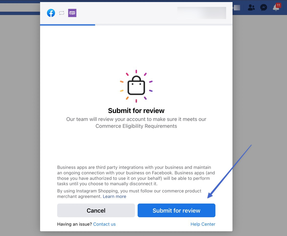 submit for review - Instagram Shoppable Posts for woocommerce