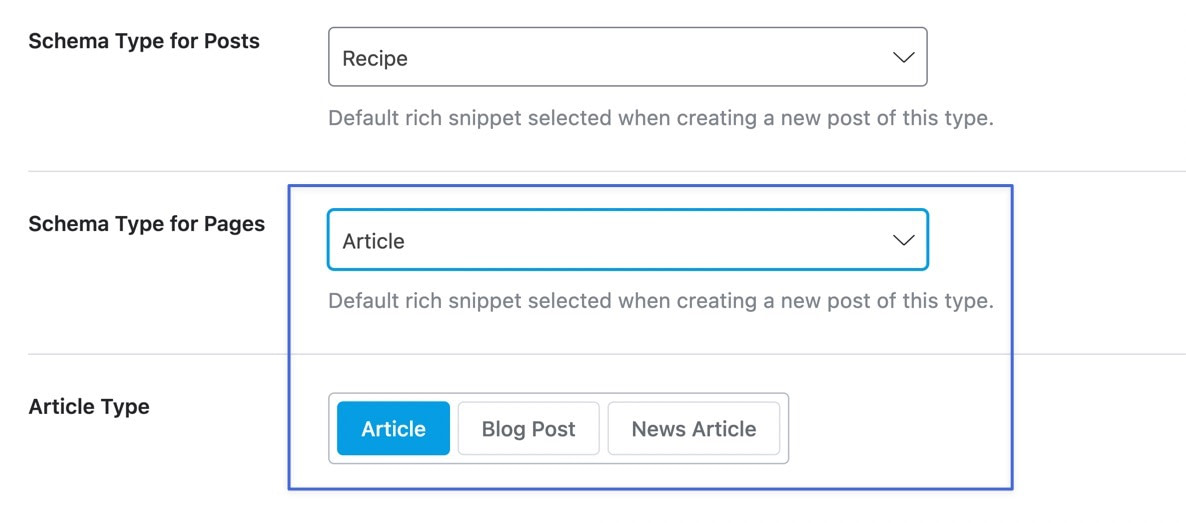 add schema to wordpress with types.