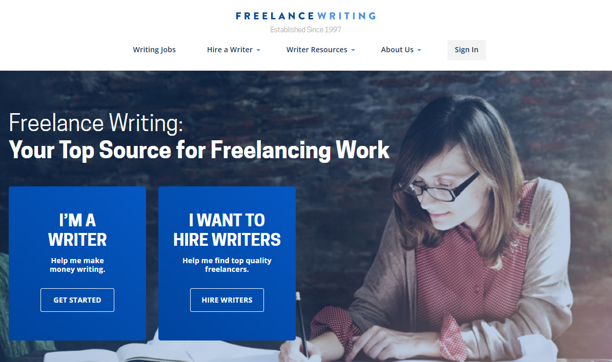 Freelancewriting.com job board.