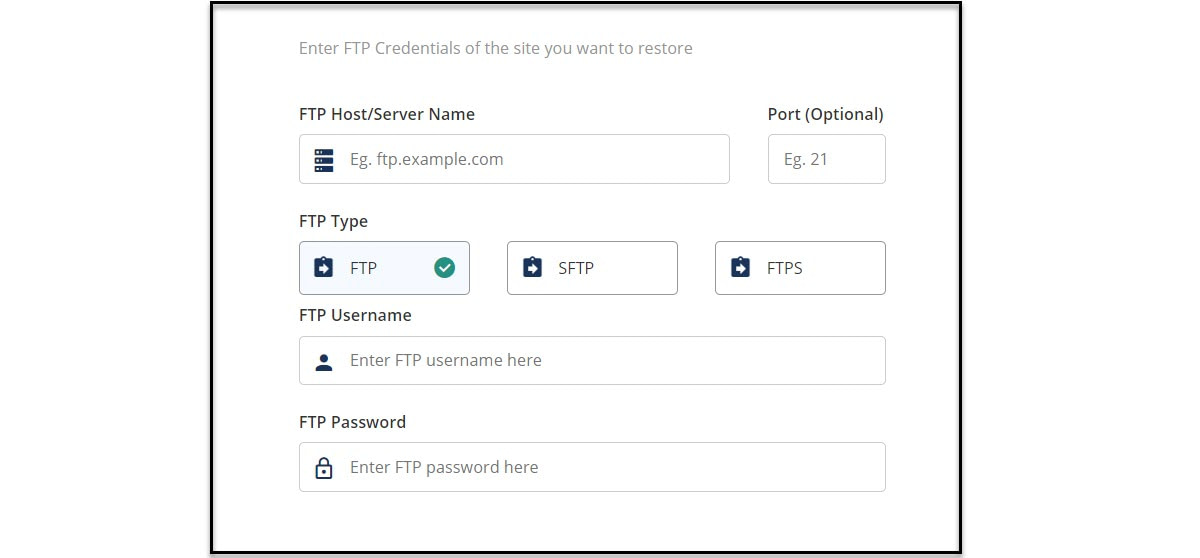 BlogVault FTP Info